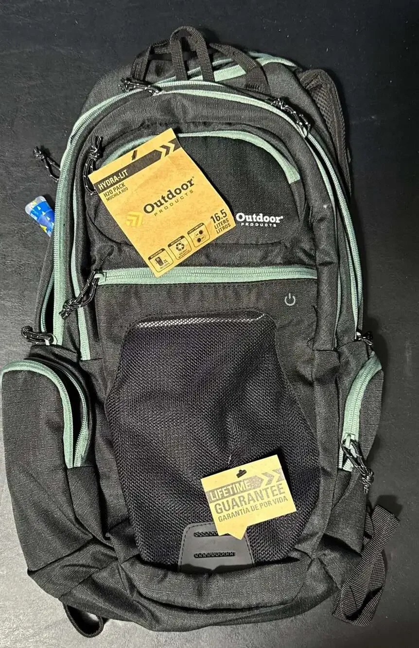 Hydration Backpack with 2L Reservoir and LED Lighting